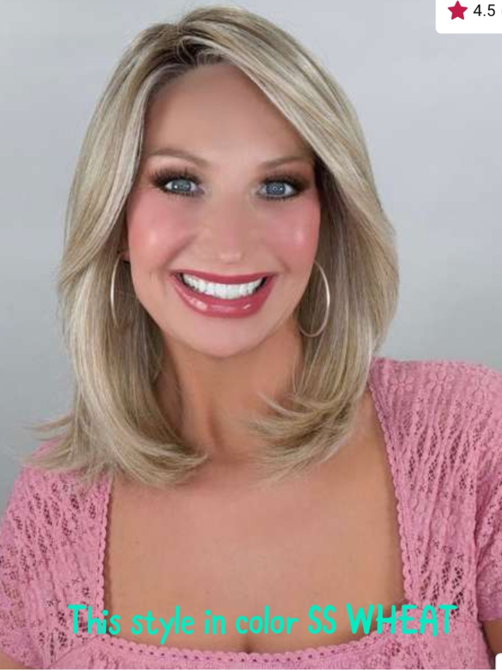 Own The Room long straight wig by Gabor Luxury in SS Wheat blonde rooted color